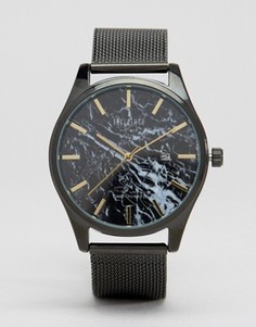 Черные часы с мраморным циферблатом Reclaimed Vintage Inspired - Черный