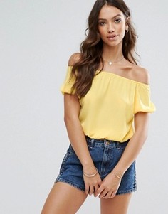 Топ с короткими рукавами Glamorous - Желтый
