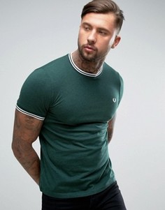 Зеленая футболка Fred Perry - Зеленый
