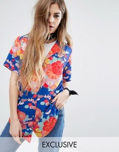 Гавайская рубашка с короткими рукавами Reclaimed Vintage X Romeo And Juliet - Синий
