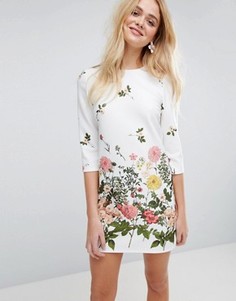 Цельнокройное платье с растительным принтом ASOS - Мульти