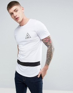 Футболка с асимметричным краем Jack &amp; Jones - Белый