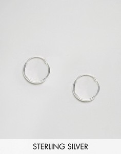 Серебряные серьги-кольца 12 мм ASOS - Серебряный