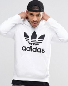 Худи с трилистником adidas Originals AY6474 - Белый