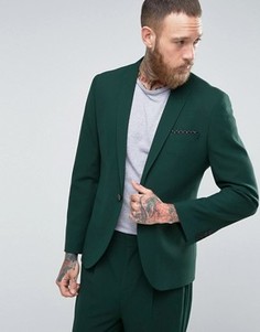 Зеленый зауженный пиджак ASOS - Зеленый