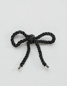 Черный галстук-бабочка с застежкой-зажимом ASOS - Черный