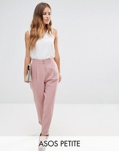 Брюки с завышенной талией ASOS PETITE - Красный