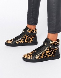 Высокие кроссовки с леопардовым принтом Juicy Couture - Мульти