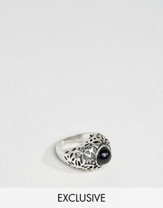 Серебристое кольцо с камнем DesignB London - Серебряный