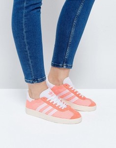 Кроссовки из премиум-трикотажа кораллового цвета adidas Originals - Розовый
