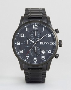 Черные наручные часы BOSS By Hugo Boss 1513180 Aeroliner - Черный