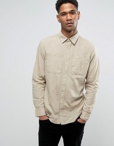 Облегающая рубашка с карманами в стиле милитари Jack &amp; Jones Vintage - Бежевый