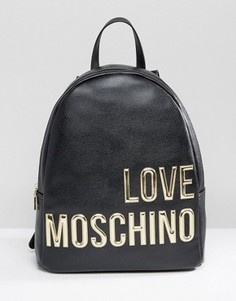 Рюкзак с большим логотипом Love Moschino - Черный