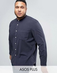 Рубашка классического кроя с воротником на пуговице ASOS PLUS - Коричневый