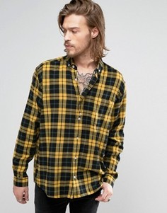 Желтая рубашка в клетку ASOS - Желтый