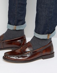 Светло-коричневые кожаные пенни-лоферы KG By Kurt Geiger - Рыжий
