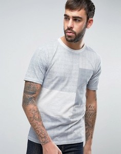 Футболка со сплошным принтом пэтчворк Only &amp; Sons - Синий