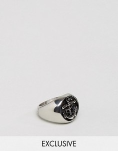 Массивное серебристое кольцо с якорем Seven London эксклюзивно для ASOS - Серебряный