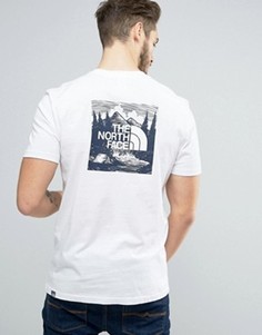 Белая футболка с принтом на спине The North Face Redbox Celebration - Белый