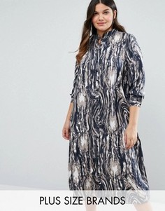 Длинное платье-рубашка Koko Plus - Мульти