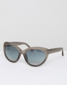 Серые солнцезащитные очки с блестками и градиентными стеклами Markus Lupfer - Серый