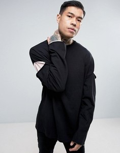 Свободный лонгслив с удлиненными рукавами ASOS - Мульти