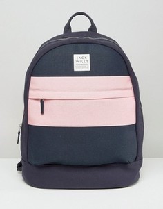 Темно-синий рюкзак с розовой вставкой Jack Wills - Мульти