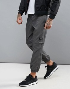 Джоггеры в клетку Adidas Training Bubble - Черный