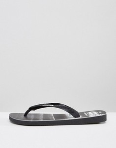 Шлепанцы с пляжным принтом Havaianas Brasil - Черный