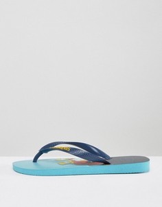 Шлепанцы с Симпсонами Havaianas Brasil - Синий