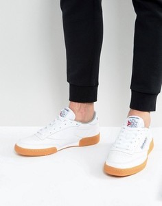 Белые кроссовки на каучуковой подошве Reebok Club C 85 BS7635 - Белый