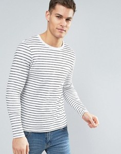 Лонгслив в полоску Jack &amp; Jones Premium - Белый