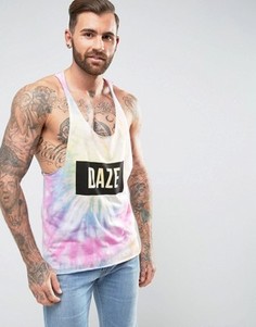 Майка-борцовка с эффектом тай-дай и принтом Daze ASOS - Мульти