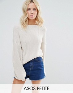 Джемпер с объемными рукавами ASOS PETITE - Stone