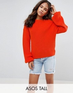 Джемпер с объемными рукавами ASOS TALL - Оранжевый