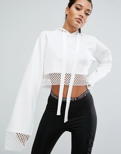 Худи с сетчатой отделкой Missguided Londunn - Белый