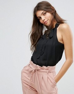 Топ с бретелькой через шею Glamorous - Черный