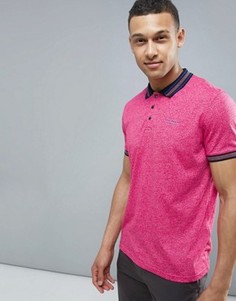 Меланжевое поло Ted Baker Golf - Розовый