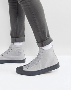 Высокие серые кеды Converse Chuck Taylor All Star II 155702C - Серый