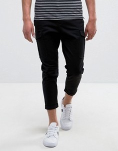 Свободные брюки карго Selected Homme - Черный