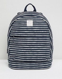 Хлопковый рюкзак в полоску Jack Wills - Темно-синий