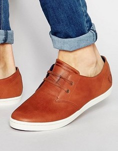 Кожаные кроссовки Fred Perry Byron - Коричневый
