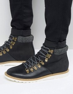 Черные походные ботинки на шнуровке New Look - Черный