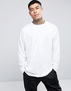 Белый оversize-лонгслив ASOS - Белый