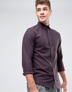 Узкая рубашка с начесом Jack &amp; Jones Premium - Фиолетовый
