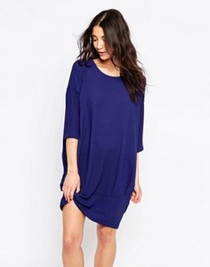 Свободное платье с рукавами 3/4 Ichi - Синий