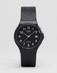 Черные классические аналоговые часы Casio MW59-1B - Черный