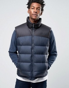 Темно-синий пуховый жилет The North Face Nupste 2 - Темно-синий