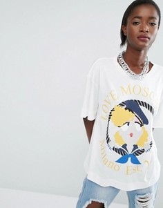 Футболка Love Moschino Sailor Girl - Белый
