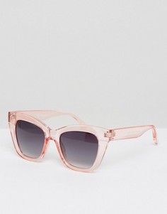 Солнцезащитные очки в прозрачной оправе AJ Morgan Sugar - Розовый